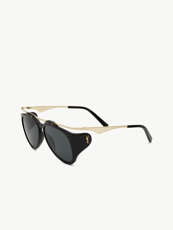 YSL Black and Light Gold Sunglasses (pre-owned) main image 5